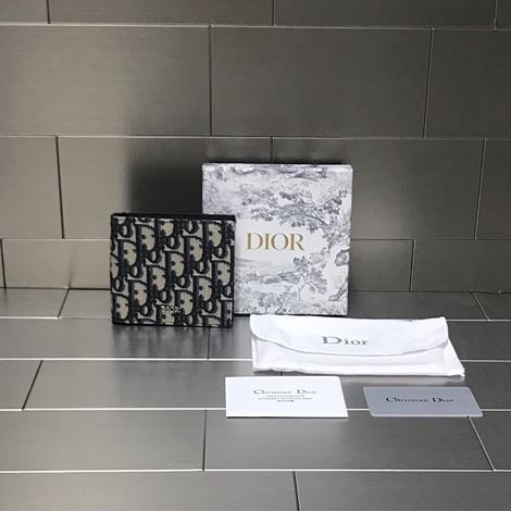 디올 레플리카 지갑 DIOR HOMME Oblique 자카드 반지갑