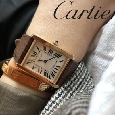 까르띠에 레플리카 시계 [CARTIER] 까르띠에 여성 탱크솔로 로즈골드 워치