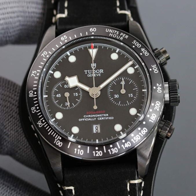 튜터 레플리카 시계 [Premium] TUDOR 튜더 Black Bay Chrono 41mm 스틸 케이스 오토매틱 가죽시계 3color m79360n-0006