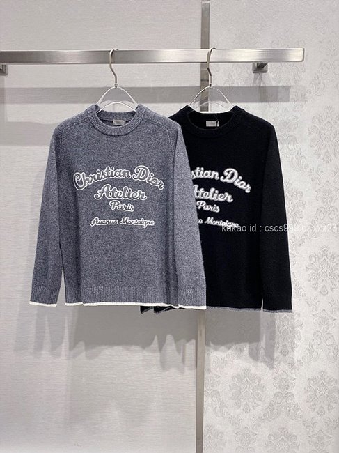 디올 긴팔 라운드 니트 (2 color) 레플리카 미러급 SA급 S급 고퀄리티 의류 [남성여성공용]