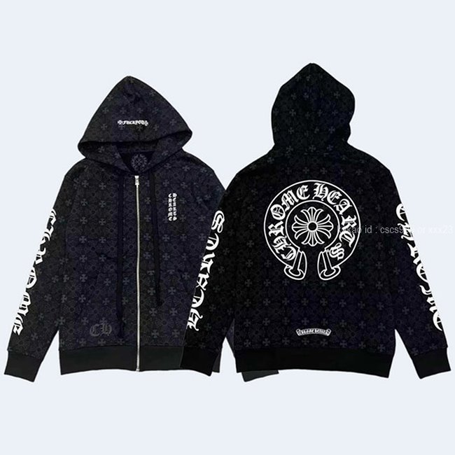 크롬하츠 모노그램 긴팔 후드집업 레플리카 미러급 SA급 S급 고퀄리티 의류 [남성여성공용]