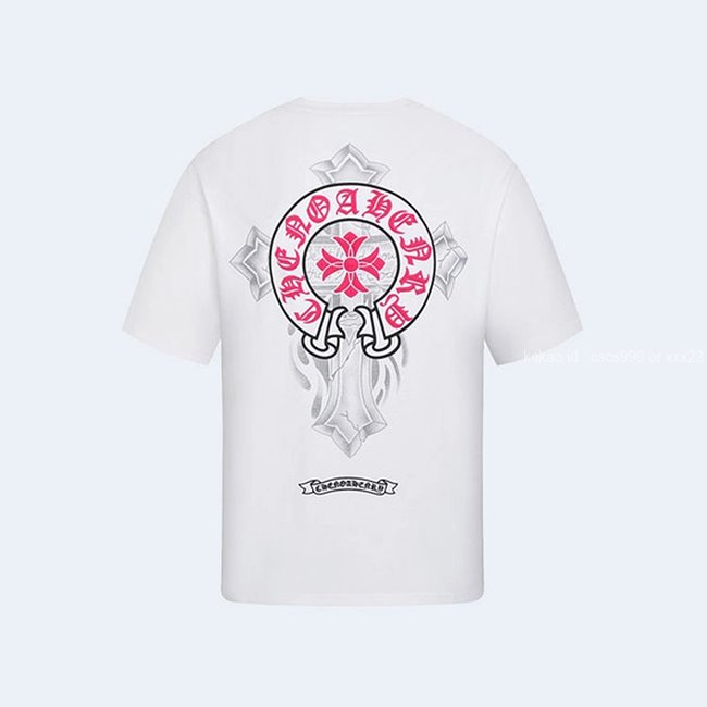 크롬하츠 산스크리트 크로스 티셔츠 화이트 레플리카 미러급 SA급 S급 고퀄리티 의류 [남성여성공용]