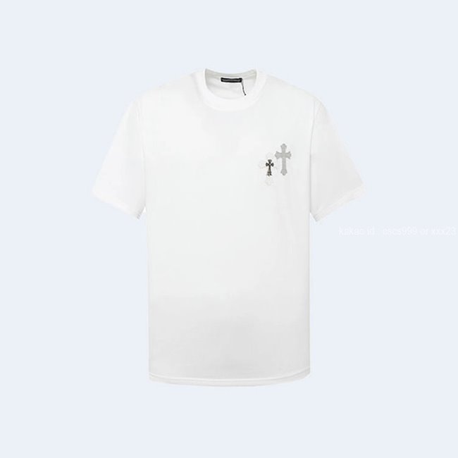 크롬하츠 크로스 슬러리 아플리케 반팔 라운드 티셔츠 레플리카 미러급 SA급 S급 고퀄리티 의류 [남성여성공용]