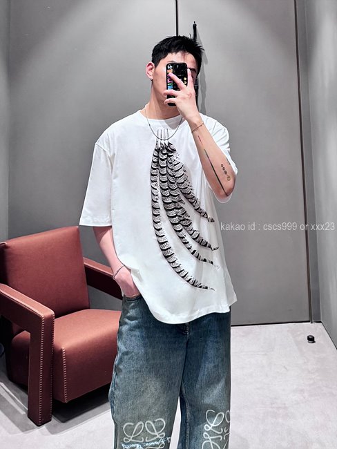 로에베 반팔 라운드 티셔츠 레플리카 미러급 SA급 S급 고퀄리티 의류 [남성여성공용]