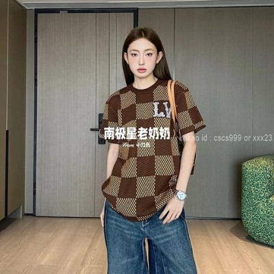 루이비통 반팔 라운드티셔츠 레플리카 미러급 SA급 S급 고퀄리티 하이엔드 최상급 의류 [남성여성공용]