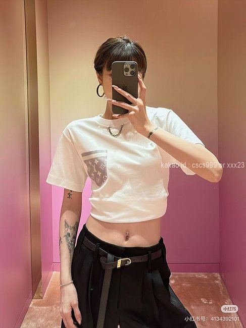 루이비통 반팔 라운드티셔츠 레플리카 미러급 SA급 S급 고퀄리티 하이엔드 최상급 의류 [여성]