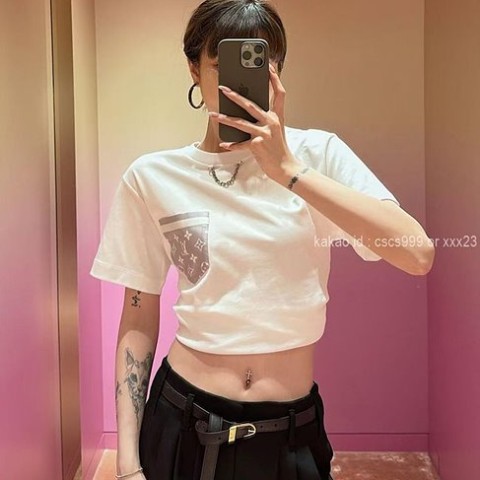루이비통 반팔 라운드티셔츠 레플리카 미러급 SA급 S급 고퀄리티 하이엔드 최상급 의류 [여성]