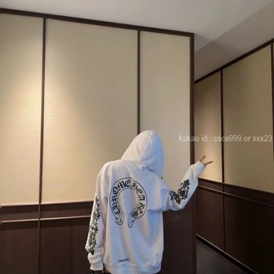 크롬하츠 홀스슈 플로럴 크로스 슬리브 후드집업 (2 color) 레플리카 미러급 SA급 S급 고퀄리티 의류 [남성여성공용]