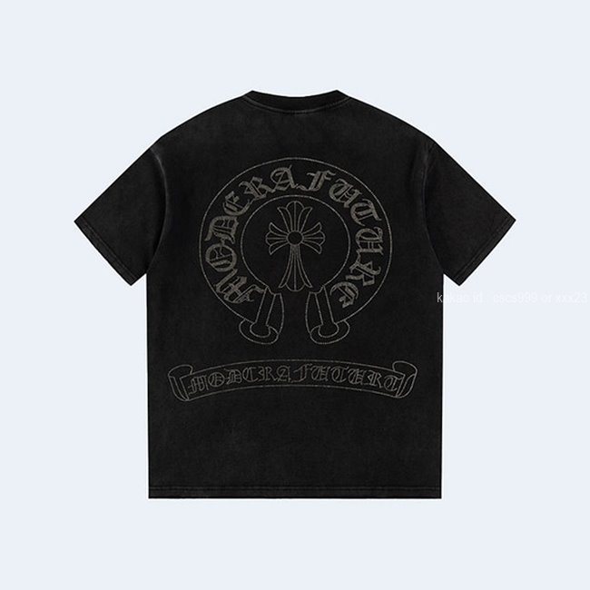 크롬하츠 스컬 큐빅 포켓 반팔 라운드 티셔츠 레플리카 미러급 SA급 S급 고퀄리티 의류 [남성여성공용]