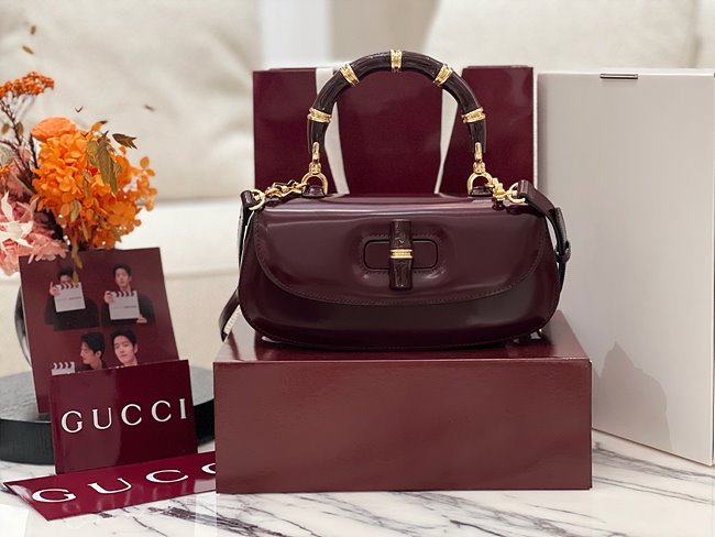 구찌 뱀부 Diva 미디엄 백 와인 827750 핸드백 토트백 크로스백 레플리카 미러급 SA급 S급 고퀄리티 최상급 하이엔드 가방 [여성]