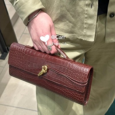 보테가베네타 안디아모 클러치 741511 악어무늬 와인 레플리카 미러급 SA급 S급 고퀄리티 최상급 하이엔드 [여성]