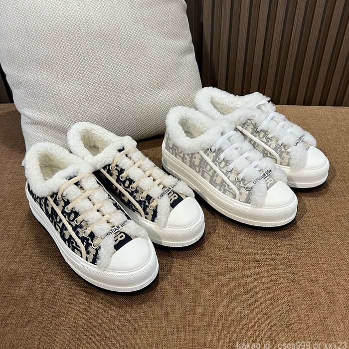 디올 양털 스니커즈 (2 color) 레플리카 미러급 SA급 S급 고퀄리티 신발 [여성]