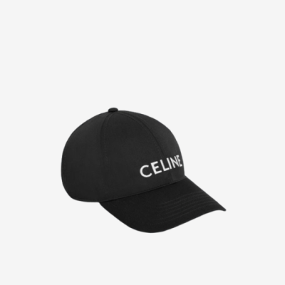 셀린느 자수 로고 코튼 베이스 볼캡 블랙 레플리카 미러급 SA급 S급 고퀄리티 최상급 하이엔드 셀럽 모자 - best
