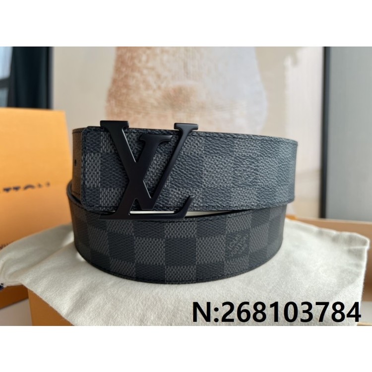 루이비통 LV 이니셜 다미에 클램프 벨트 40mm 2컬러 블랙 레플리카 미러급 SA급 S급 고퀄리티  [남성] - best