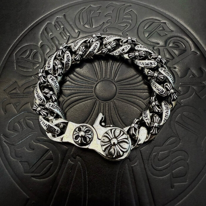 크롬하츠 빈티지 모노그램 각인 체인 팔찌 레플리카 미러급 SA급 S급 고퀄리티 최상급 하이엔드 악세사리 [남성여성공용] - best