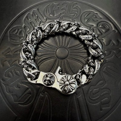 크롬하츠 빈티지 모노그램 각인 체인 팔찌 레플리카 미러급 SA급 S급 고퀄리티 최상급 하이엔드 악세사리 [남성여성공용] - best