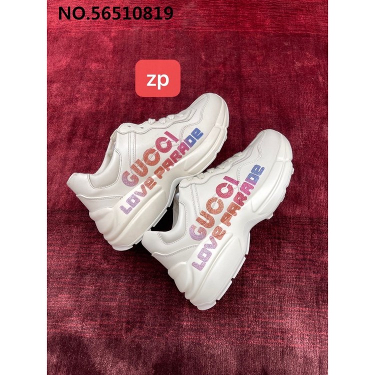 구찌 모노그램 하트 핑크 그러데이션 라이톤 레플리카 미러급 SA급 S급 고퀄리티 신발 스니커즈 [여성] - best