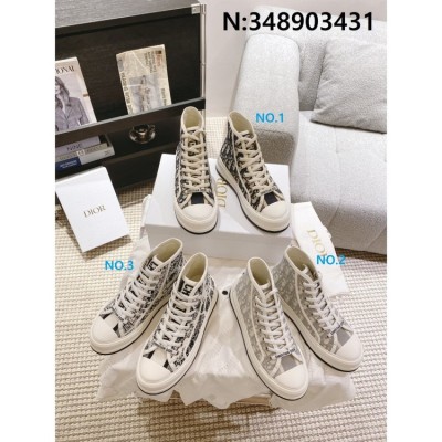 디올 오블리크 자수 하이탑 스니커즈 3종 레플리카 미러급 SA급 S급 고퀄리티 신발  [여성] - best