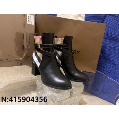버버리 스트랩 이음 앵클 부츠 힐  레플리카 미러급 SA급 S급 고퀄리티 신발  [여성] 최상급 하이엔드 - best