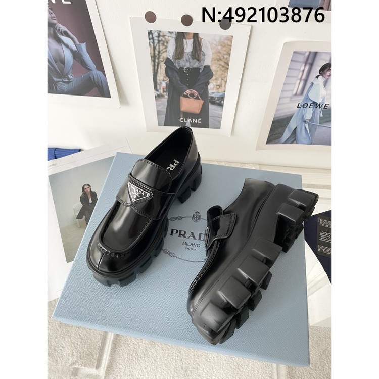 프라다 레더 통굽 구두 로퍼 5.5cm 레플리카 미러급 SA급 S급 고퀄리티 신발 구두 [여성] - best 최상급 하이엔드