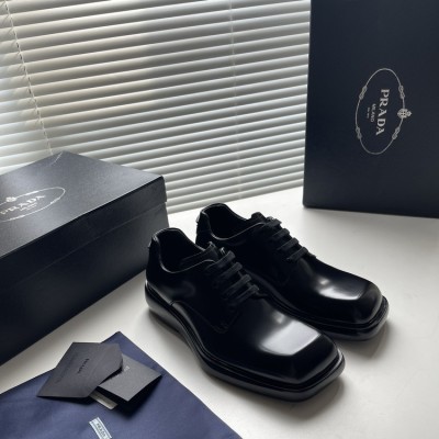 프라다 블랙 펜더 가죽 더비 슈즈 레플리카 미러급 SA급 S급 고퀄리티 신발 구두 [남성] - best