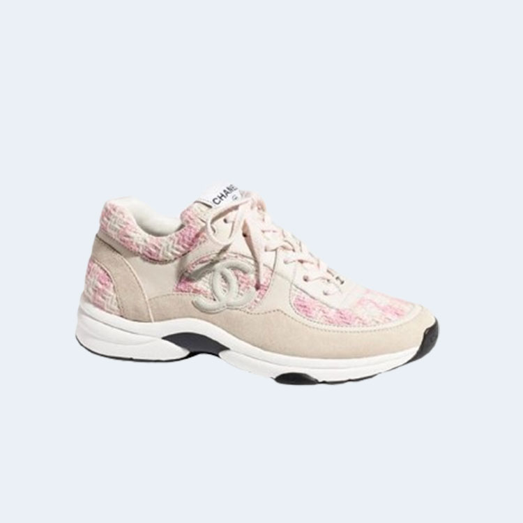 샤넬 CC 로고 트위드 스니커즈 핑크 레플리카 미러급 SA급 S급 고퀄리티 신발 [여성] best