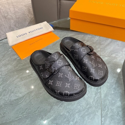 루이비통 레플리카 모노그램 앙프렝뜨 레더 이지 뮬 [블랙]