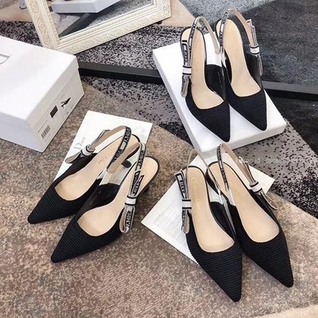 디올 (3 size) 슬링백 패브릭 구두 블랙 레플리카 미러급 SA급 S급 고퀄리티 최상급 하이엔드 신발 [여성]