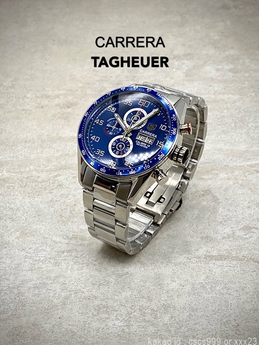 태그호이어 까레라 데이데이트 크로노그래프 블루다이얼 시계 레플리카 미러급 SA급 S급 고퀄리티 워치 최상급 하이엔드 - best