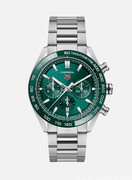 태그호이어 까레라 칼리브 02 스포츠 그린다이얼 시계 레플리카 미러급 SA급 S급 고퀄리티 워치 - best