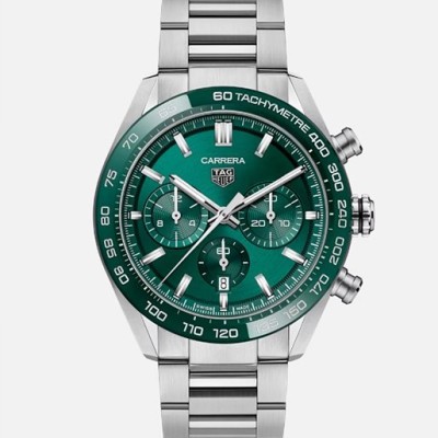 태그호이어 까레라 칼리브 02 스포츠 그린다이얼 시계 레플리카 미러급 SA급 S급 고퀄리티 워치 - best