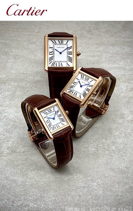 까르띠에 탱크솔로 핑크골드 시계 레플리카 미러급 SA급 S급 고퀄리티 워치 - best
