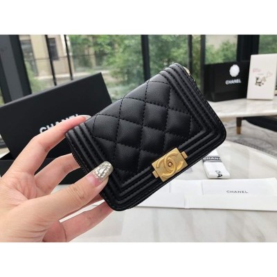 샤넬 보이 카드지갑 지퍼돌이 캐비어 지갑 레플리카 미러급 SA급 S급 고퀄리티  [여성] - best