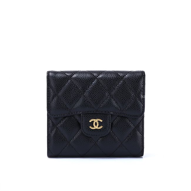 샤넬 클래식 반지갑 캐비어 블랙 금장 레플리카 미러급 SA급 S급 고퀄리티 최상급 하이엔드 지갑 [여성]