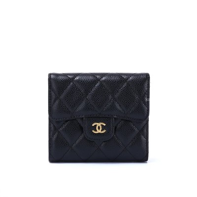 샤넬 클래식 반지갑 캐비어 블랙 금장 레플리카 미러급 SA급 S급 고퀄리티 최상급 하이엔드 지갑 [여성]