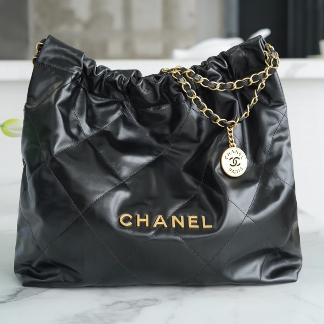 샤넬 22백 금장 미듐 [블랙] 레플리카 미러급 SA급 S급 고퀄리티 숄더백 크로스백 가방 best  [여성]