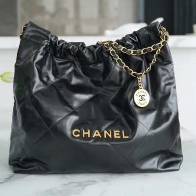 샤넬 22백 금장 미듐 [블랙] 레플리카 미러급 SA급 S급 고퀄리티 숄더백 크로스백 가방 best  [여성]