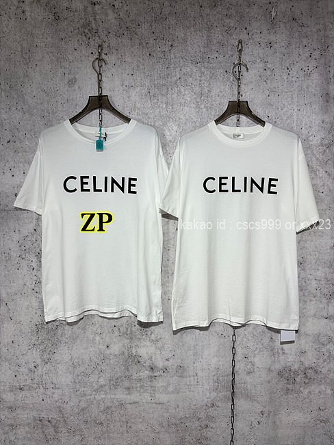 셀린느 반팔 라운드 티셔츠 레플리카 미러급 SA급 S급 고퀄리티 의류 [남성여성공용] - best