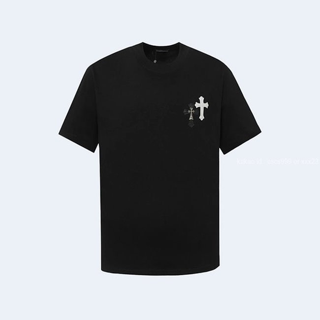 크롬하츠 크로스 슬러리 아플리케 반팔 라운드 티셔츠 레플리카 미러급 SA급 S급 고퀄리티 의류 [남성여성공용] 최상급 하이엔드 - best