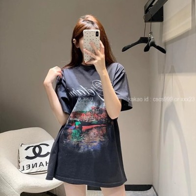 발렌시아가 반팔 라운드 티셔츠 레플리카 미러급 SA급 S급 고퀄리티 의류 [남성여성공용] 최상급 하이엔드 - best