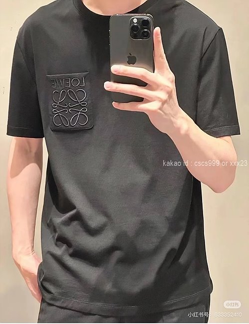 로에베 (2 color) 반팔 라운드티셔츠 레플리카 미러급 SA급 S급 고퀄리티 하이엔드 최상급 셀럽 의류 [남성여성공용] - best