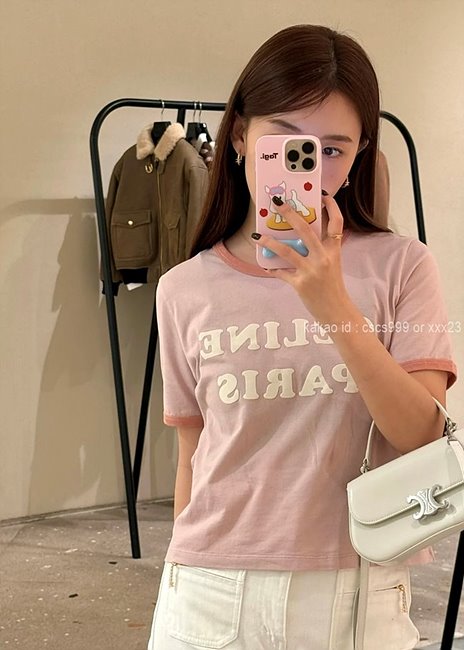 셀린느 반팔 라운드 티셔츠 레플리카 미러급 SA급 S급 고퀄리티 의류 [여성] - best