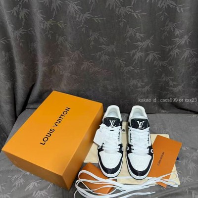 2026.01.16_[김ㅇㅇ 고객님 주문제품 검수사진] 루이비통 LV 트레이너 데님 블랙 스니커즈 레플리카 미러급 SA급 S급 고퀄리티 하이엔드 최상급 이미테이션 신발